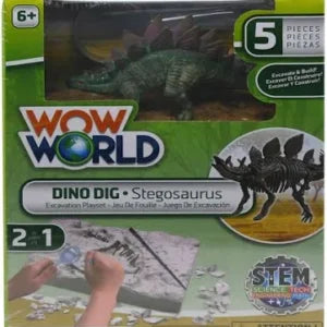 Wow World Dino DIG Excavation Playset STEM Science Tech